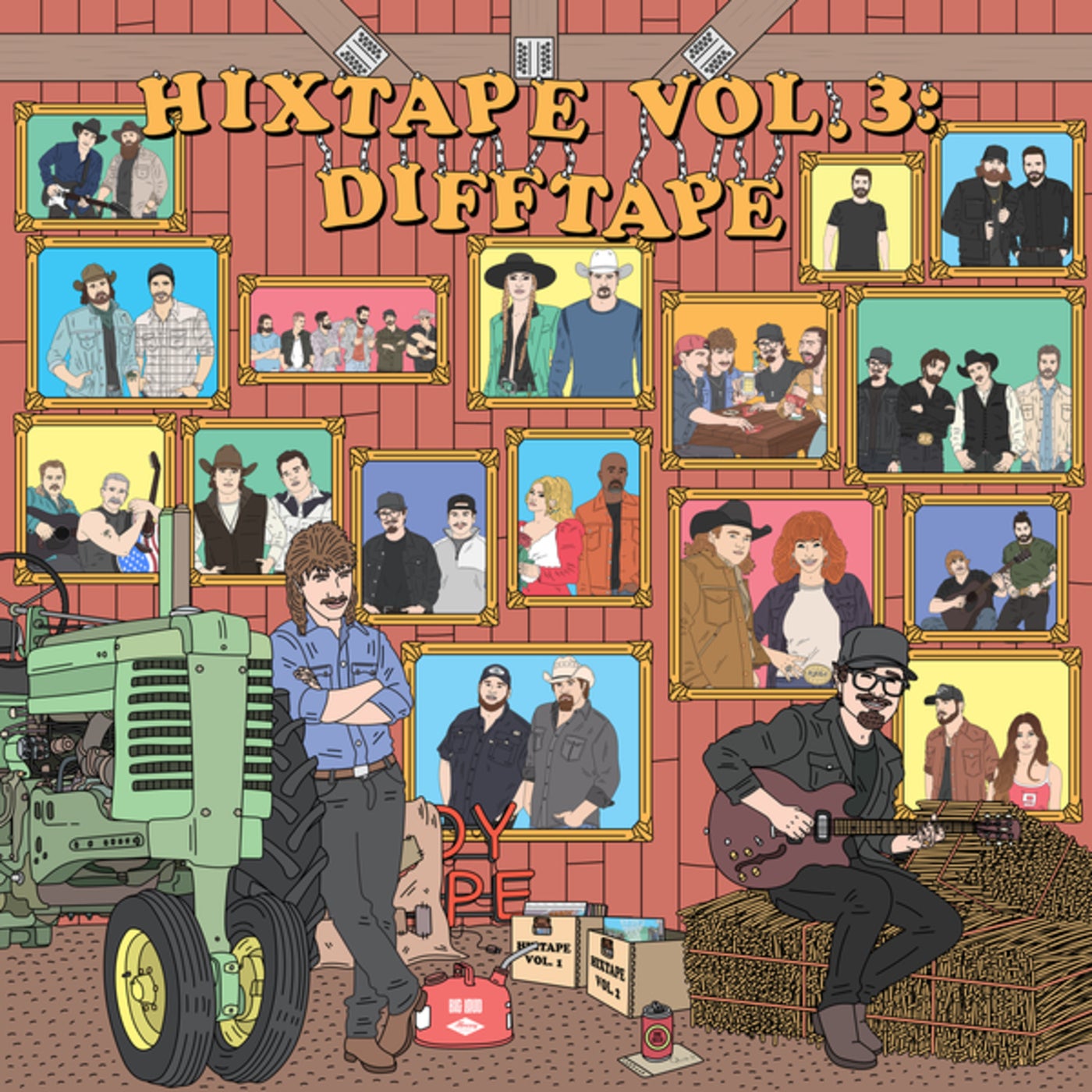 HIXTAPE Vol 3 DIFFTAPE By Morgan Wallen Hardy Joe Diffie HIXTAPE