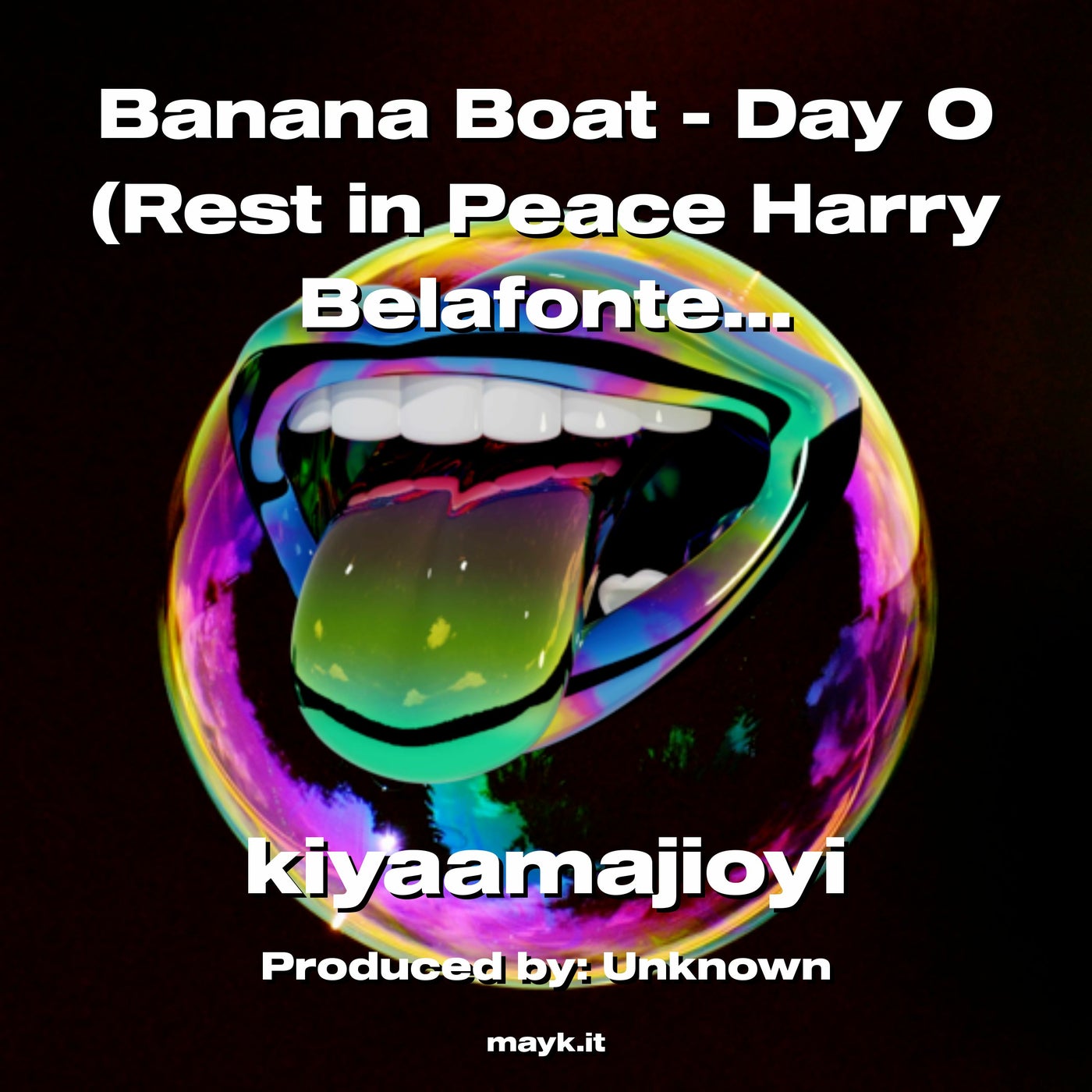 Banana Boat Day O (Rest in Peace Harry Belafonte) by kiyaamajioyi on
