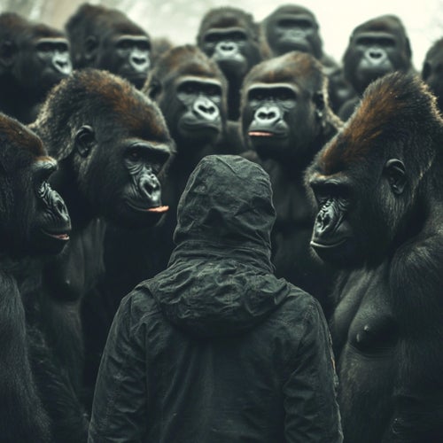 100 vs. 1 gorilla (Mother Sea by Anime Zing)