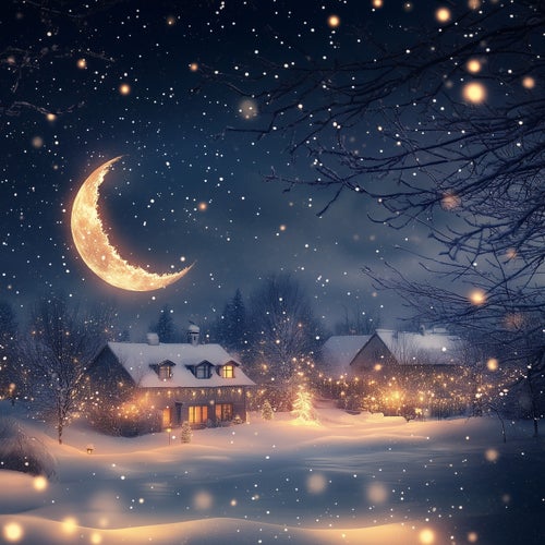 snowy winter night