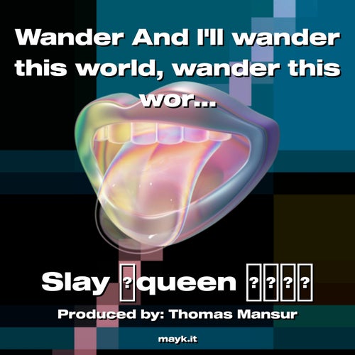 Wander And Ill wander this world  wander this worldWander this world  wander this world all alone