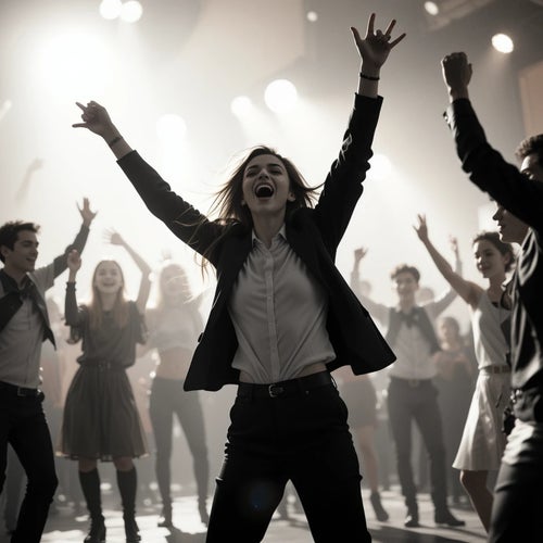 Let's all gather up and dance excitedly