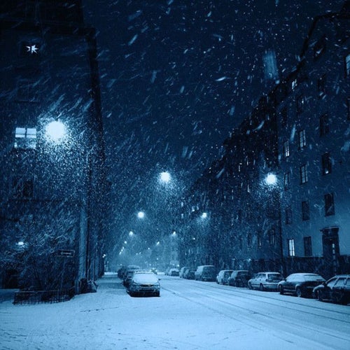 snow is falling
