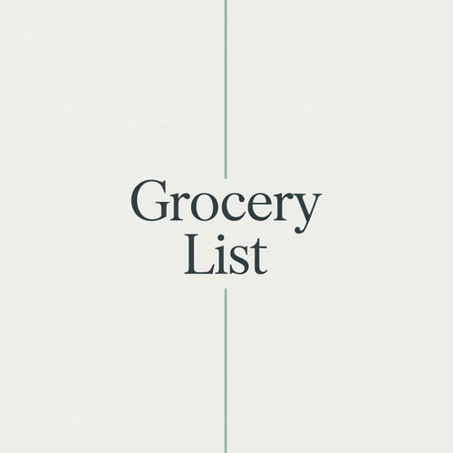 Grocery List