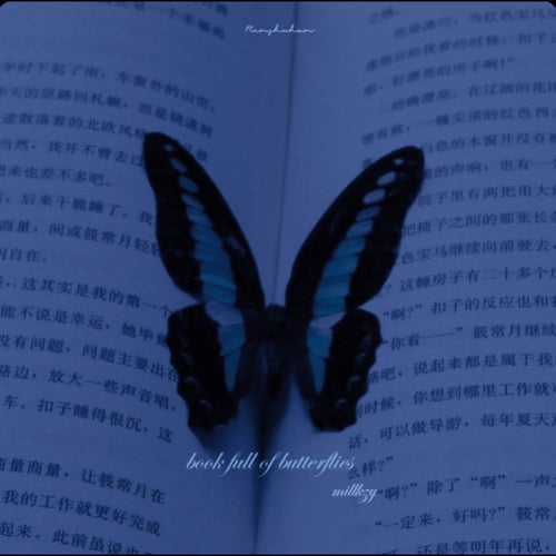 book full of butterflies