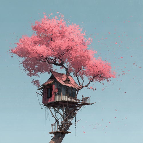in a treehouse