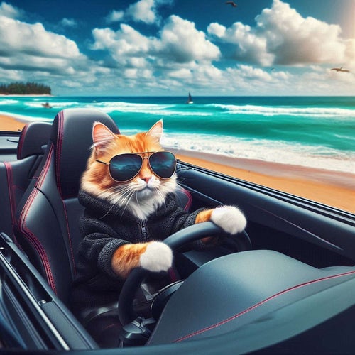 Driving Kitty