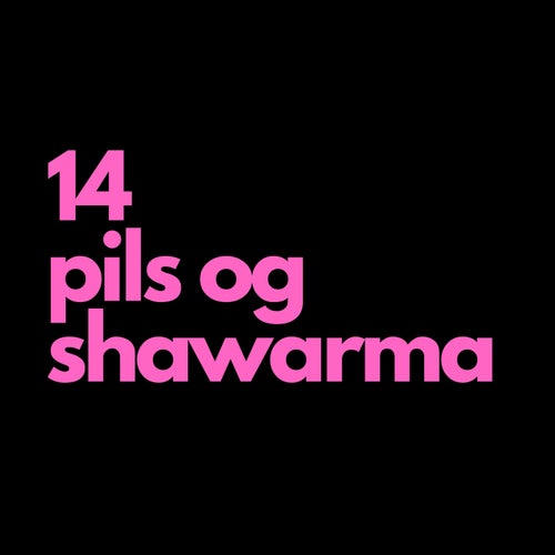 14 pils og shawarma