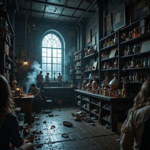 a mysterious toy factory