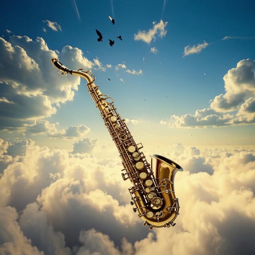 The saxophone goes to the sky