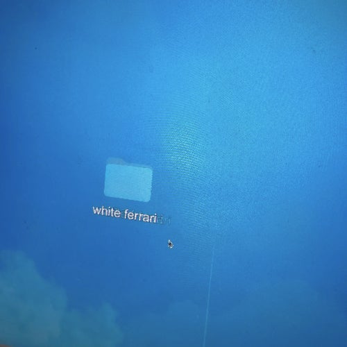 white ferrari