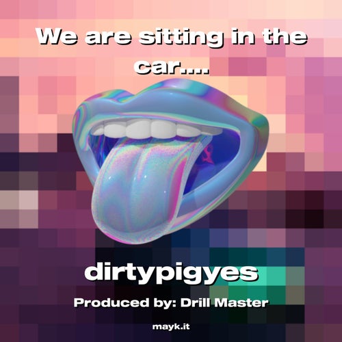 We are sitting in the car.