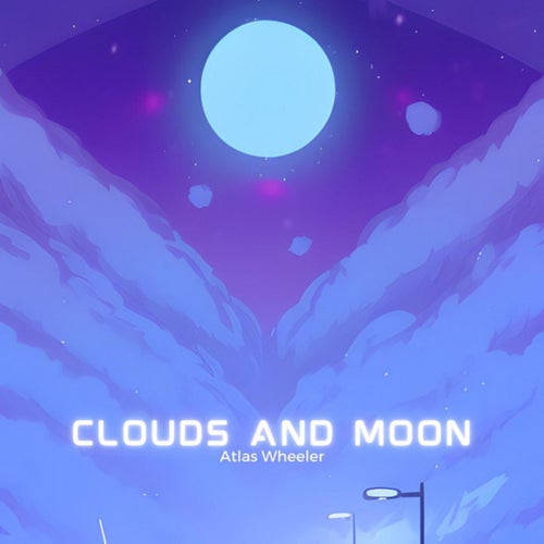 clouds and moon