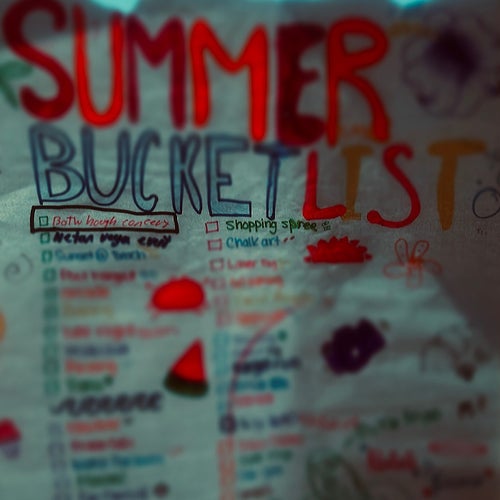 Summer Bucket List