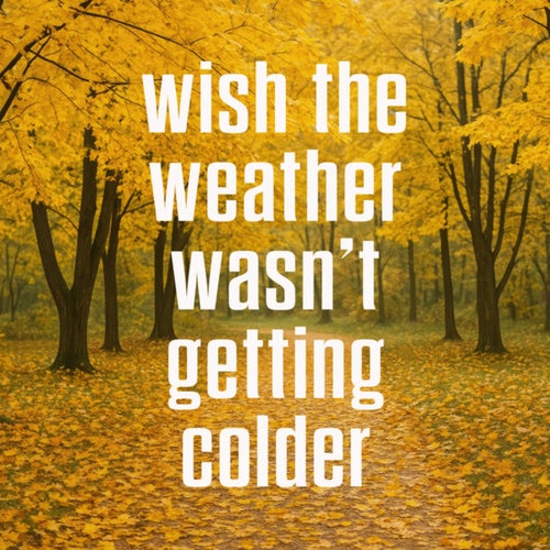 wish the weather wasn't getting colder