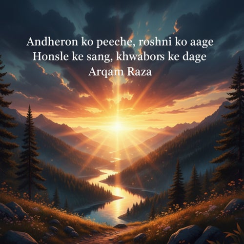 Andheron ko peeche, roshni ko aage, Honsle ke sang, khwabon ke daage