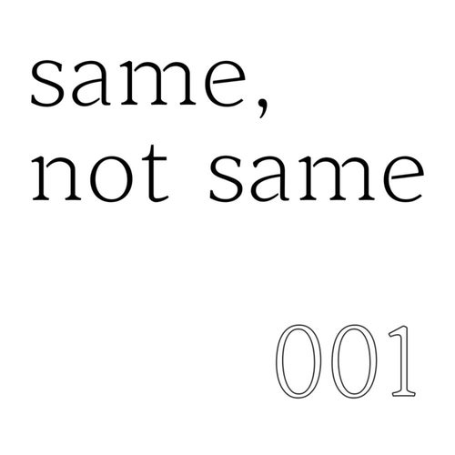 same, not same 001