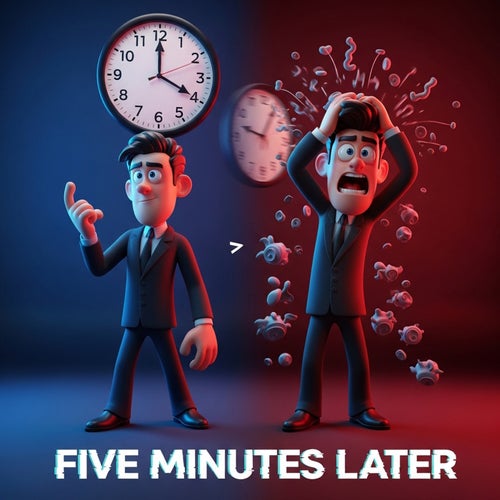 FIVE MINUTES LATER