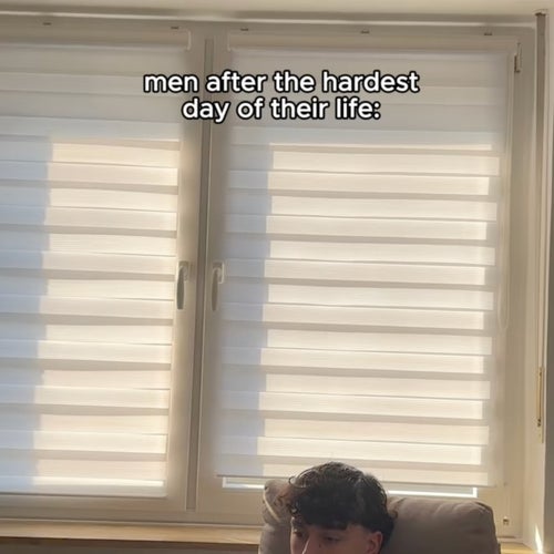 Men after the hardest days of their lives