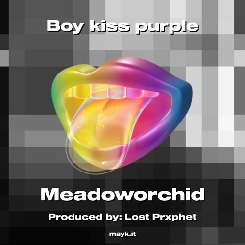 Boy kiss purple