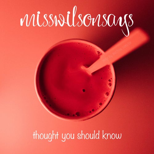 thought you should know