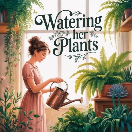 Watering Her Plants