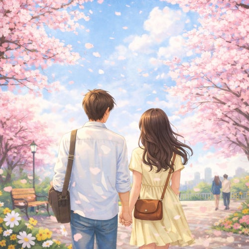 The heart bloomed before the cherry blossoms