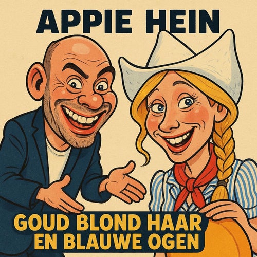 Goud blond haar en blauwe ogen