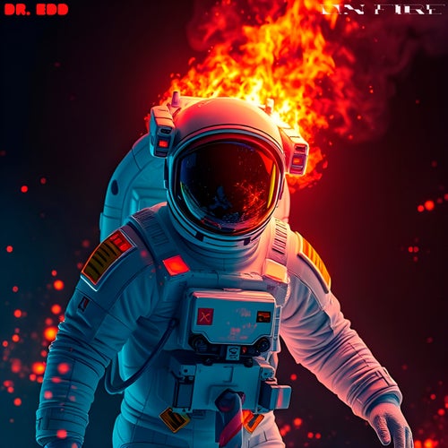on fire