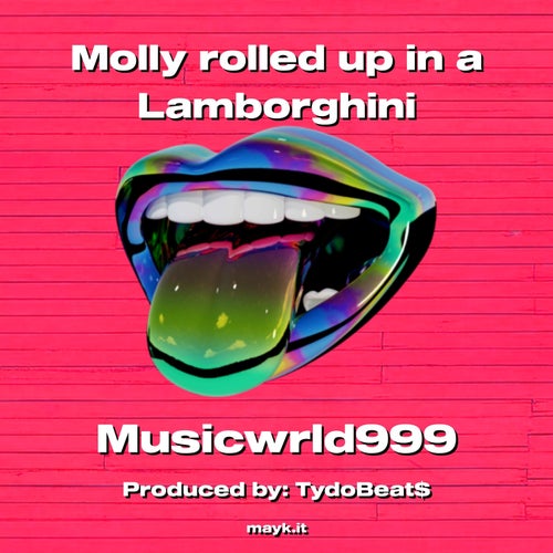 Molly rolled up in a Lamborghini