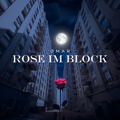 Rose im Block