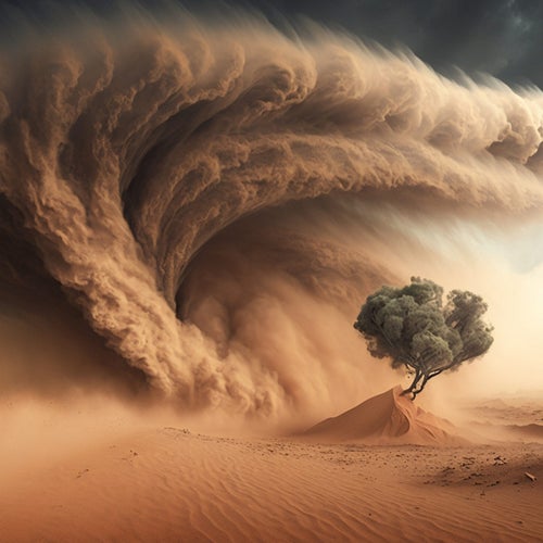 the storm
