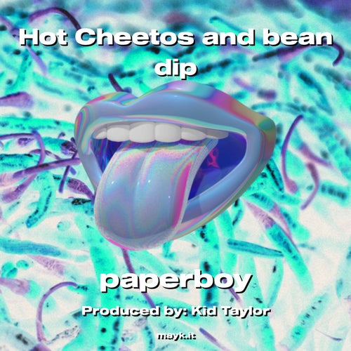 Hot Cheetos and bean dip