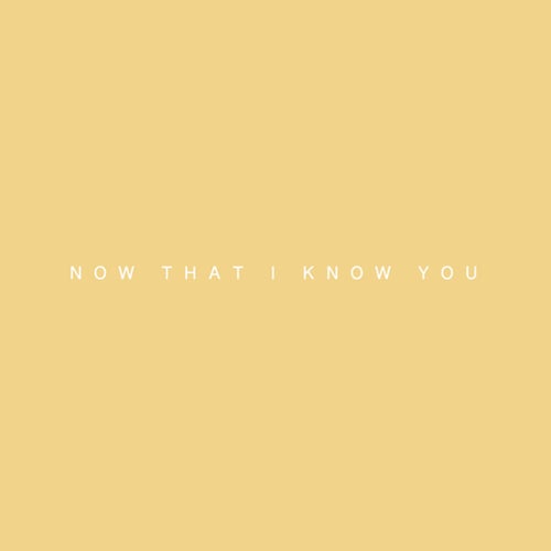 Now That I Know You