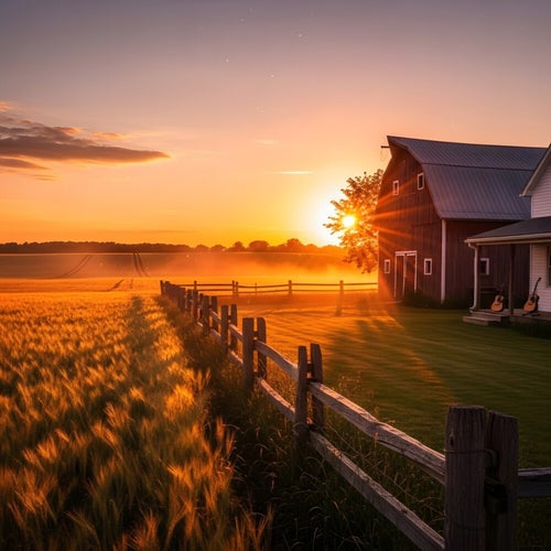 Sunset On The Farm