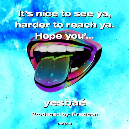 It’s nice to see ya  harder to reach ya. Hope you’re doing fine. (first song on the app) #newartist