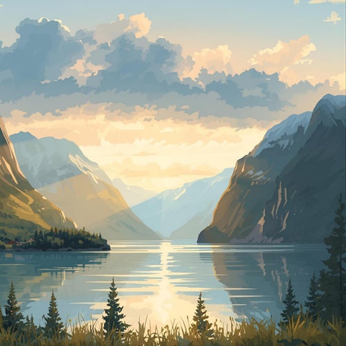 Relax sun rays in norway