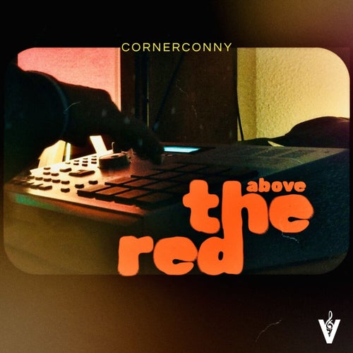 above the red